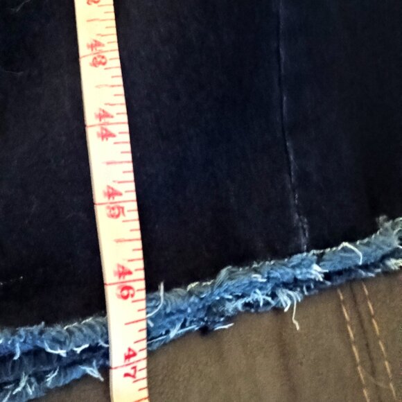Lucky and Blessed Jeans High Rise Distressed frayed hem Extreme Flare Size 18 je - Picture 5 of 5